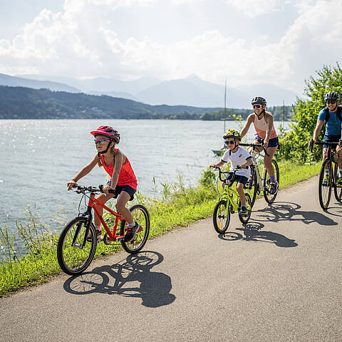 Radfahren um den Millstätter See mit der Familie ©Gert Perauer_MBN Tourismus