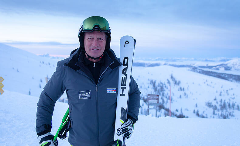 Die Skipiste mit dem Skikaiser Franz Klammer erkunden © Mathias Prägant_MBN Tourismus