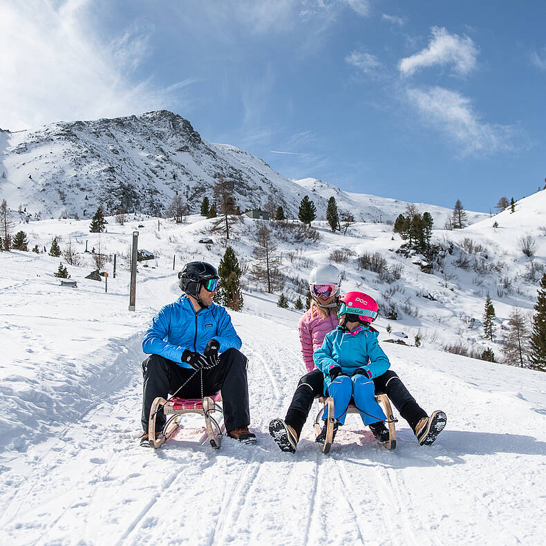Rodeln auf der Heidi Alm© Christoph Rossmann_MBN Tourismus