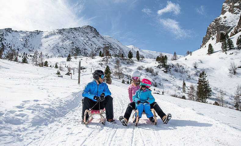 Rodeln auf der Heidi Alm© Christoph Rossmann_MBN Tourismus