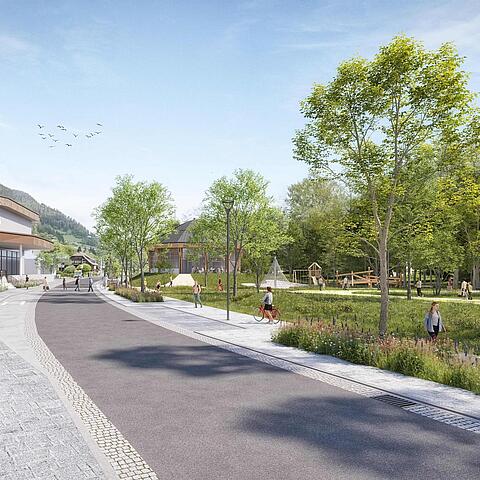 Neuer Dorfplatz in Bad Kleinkirchheim