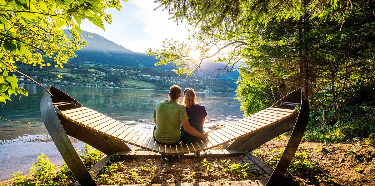 Ein atemberaubender Blick auf den Millstätter See vom Via Paradiso Wanderweg © Gert Perauer_MBN Tourismus