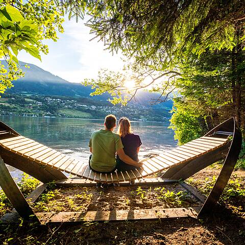 Ein atemberaubender Blick auf den Millstätter See vom Via Paradiso Wanderweg © Gert Perauer_MBN Tourismus