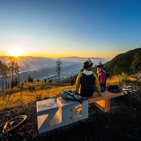 ZEITplatz am Goldeck bei Sonnenaufgang