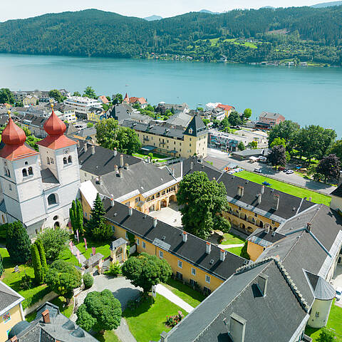 Stift Millstatt von oben ©Andreas Siebenhofer_MBN Tourismus, Kärnten Werbung