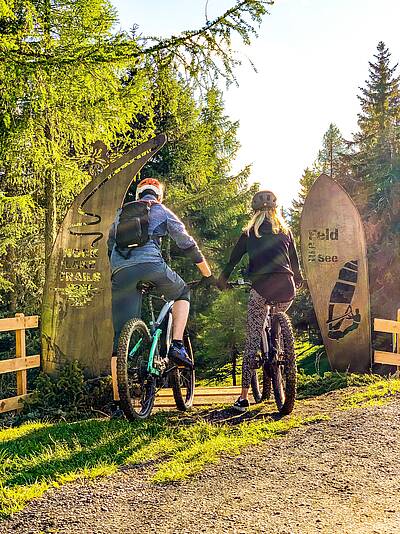 Eingangsportal zu den Nock-Lake-Trails © Adrian Krainer