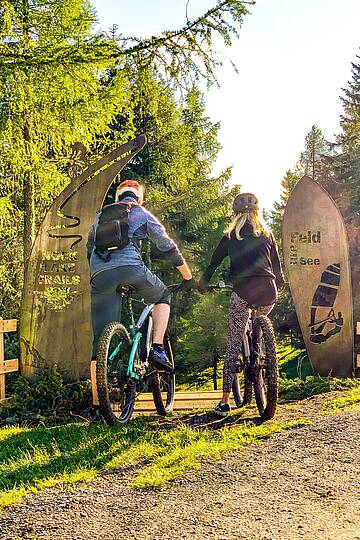 Eingangsportal zu den Nock-Lake-Trails © Adrian Krainer