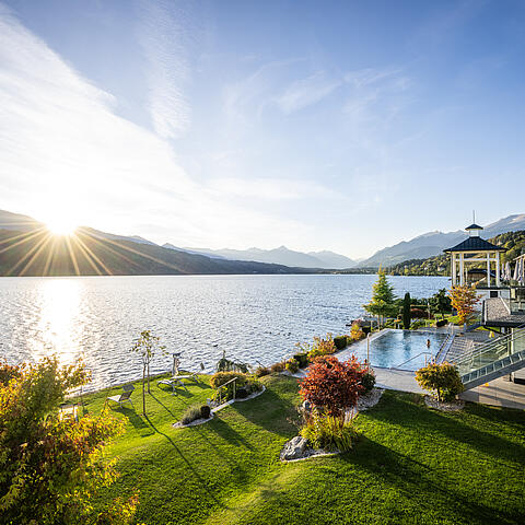 Badehaus Millstätter See im Herbst © Gert Perauer_MBN Tourismus