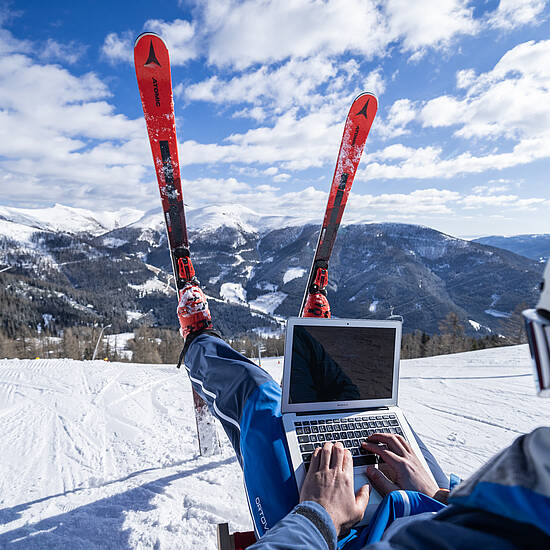 Workation Bad Kleinkirchheim Skigebiet © Gert Perauer_MBN Tourismus
