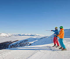 Bad Kleinkirchheim Pistenkilometer: 11 km blaue, 84 km rote und 8 km Pisten © Mathias Prägant_MBN Tourismus