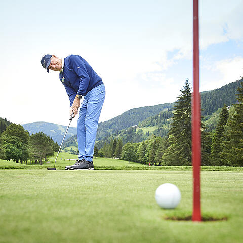 Franz Klammer im Golfclub Bad Kleinkirchheim © Sabine Klimpt