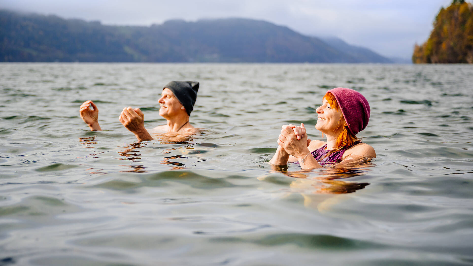 Kaltbaden im Herbst Millstätter See © Michael Stabentheiner_Kärnten Werbung