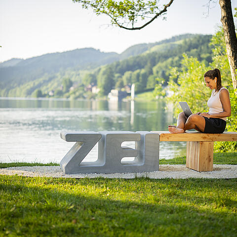 Gedanken ordnen am ZEITplatz Seeboden ©Gert Perauer_MBN Tourismus