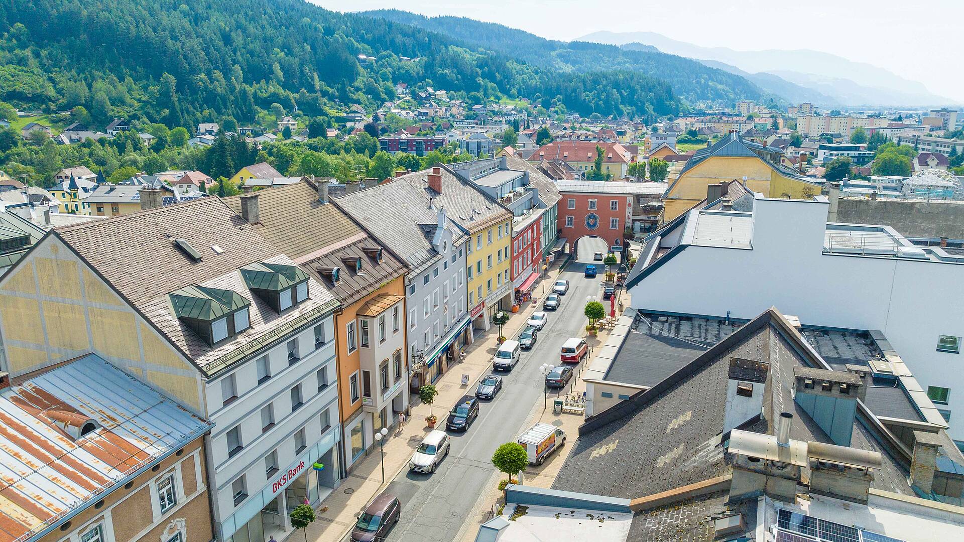 Spittal aus der Vogelperspektive © PSB Media_TVB Spittal